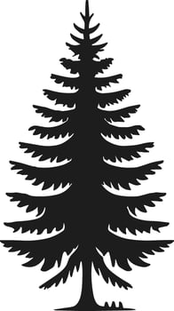 Pine Tree Silhouette Illustration vector
