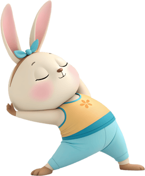 Energetic rabbit athlete in uniform during game performance. . png