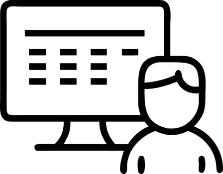 Analyst overwhelmed by complex spreadsheets Set 5 vector