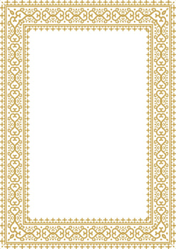 Rich Gold Frame and Border Motif. vector