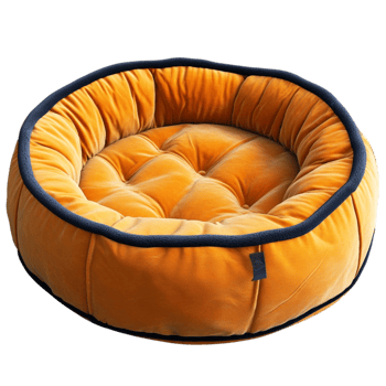 Orange and Black Dog Bed png