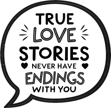 Heart-filled Valentines Day phrase clipart with stunning designs. . png