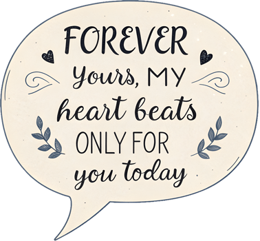 Valentines clipart showcasing charming romantic heart phrase art. . png