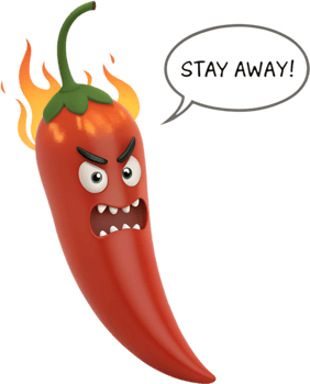 Hot Red Chili Cartoon Clipart for Fun Projects. . png