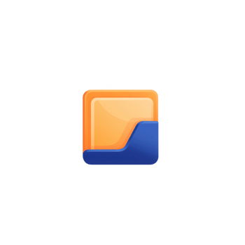 Modern digital icon representing file management and organization. png