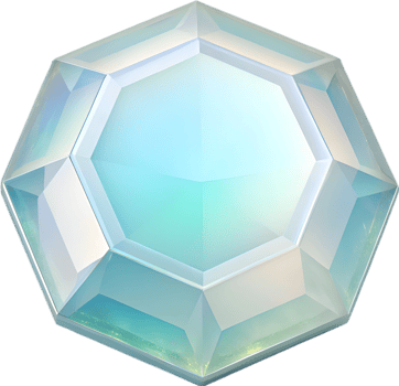 Radiant Gemstone Clipart for Professional and Artistic Projects. . png