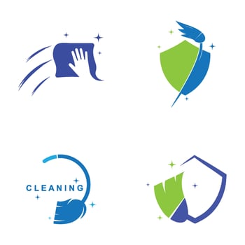 set Cleaning logo and symbol ilustration vector
