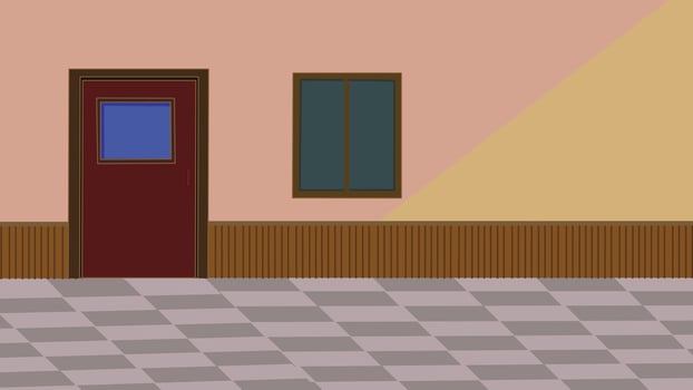 2d living room cartoon background. vector