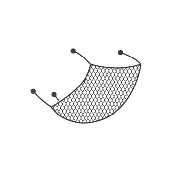 fishing net icon illustration design template vector