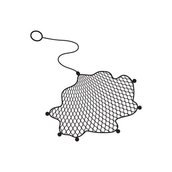 fishing net icon illustration flat design vector