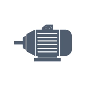 Electric motor icon illustration logo design vector