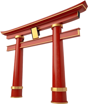 Elegant Shinto gate symbol reflecting Japans sacred traditions. . png