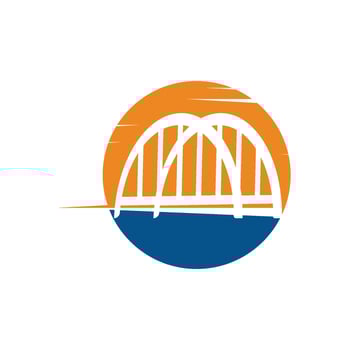 bridge Logo icon Template illustration design vector