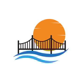 bridge Logo Template icon illustration vector
