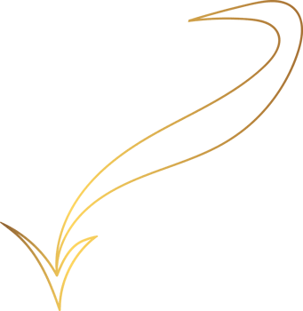 The gold gradient arrow png
