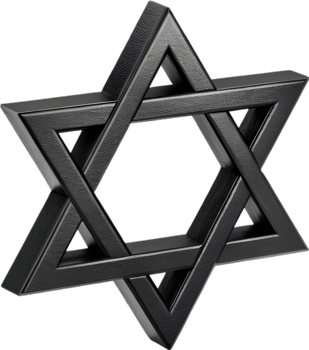 Jewish Star of David artwork for representing spiritual heritage. . png