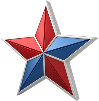 4th of July Emblem for Proud America Celebrations. . png