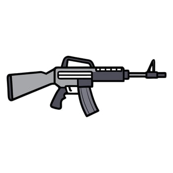 Pistol Art - Gun Drawing Illustration vector