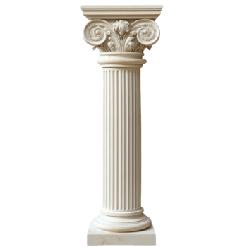 An Ornate Classical Style Stone Column png