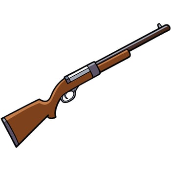 Classic Gun Design with Bold Solid Colors vector