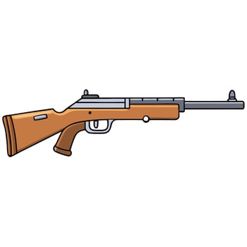 Stylized Gun Design for Graphics vector