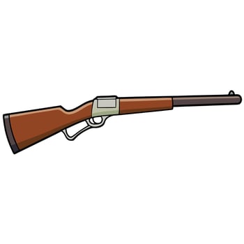 Cartoon Gun Illustration in Format vector