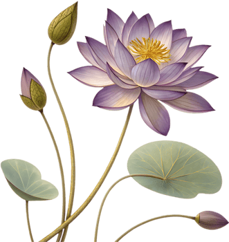 Elegant Lotus Flower with Spiritual Grace. . png