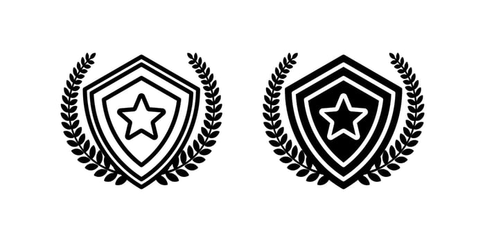 Shield icons set. Protect sign. for mobile concept and web design. illustration on white background vector
