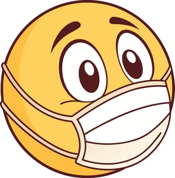 Masked Smiley design vector