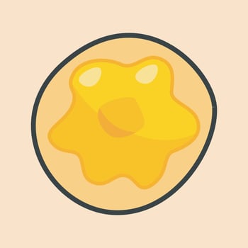 cheese doughnut with outline flat design. vector