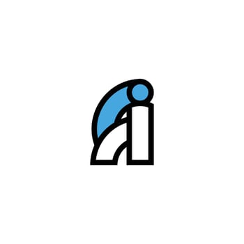Unique IF FI Monogram Logo with a Contemporary Touch vector