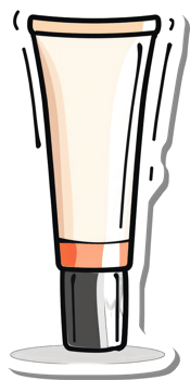 A Cream Tube Container Shows Skincare Product png