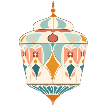 Vibrant Floral Patterned Decorative Spinning Top, Exquisitely Designed with Geometric Shapes and Earthy Tones, Captivating and Unique png