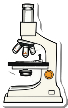 A Cartoon Illustration Of A Modern Microscope png