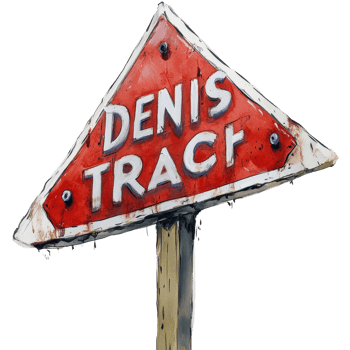 Sign indicating demons traction against a Transparent background highlighting an unusual warning message, sign that says demons traction, background png