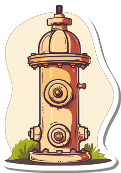 A Detailed Illustration Of A Vintage Fire Hydrant png