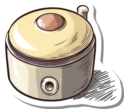 A Vintage Style Pencil Sharpener Illustration png