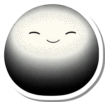 Happy Smiling Egg Stippled Design Illustration png