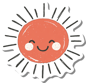 Happy Smiling Sun Cartoon Illustration Design png