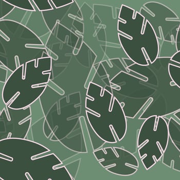 Repeating Leaf Pattern vector