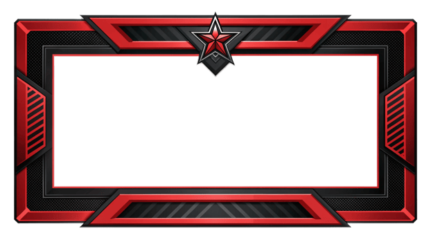 Dynamic Red Star Frame with Geometric Patterns Perfect for Showcasing Your Favorite Photos and Achievements While Adding a Unique Touch to Your Space png