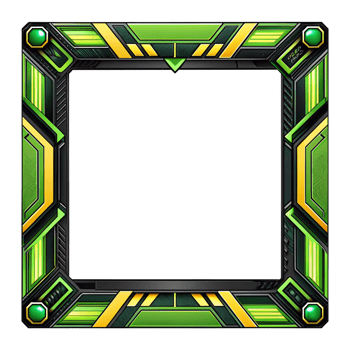 Stylish Framed Design Showcasing Dynamic Green and Yellow Elements Perfect for Highlighting Special Moments and Transforming Your Artwork or Photography into Eye Catching Displays png