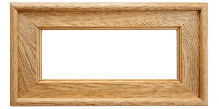 Elegant Wooden Frame with Smooth Finish and Distinctive Grain Patterns Perfectly Suited for Framing Your Artwork or Pictures Adding Warmth to Any Room png