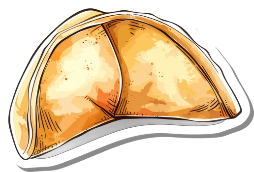 A Single Delicious Golden Brown Empanada png