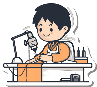 Young Craftsperson Operating Precision Drilling Machine png