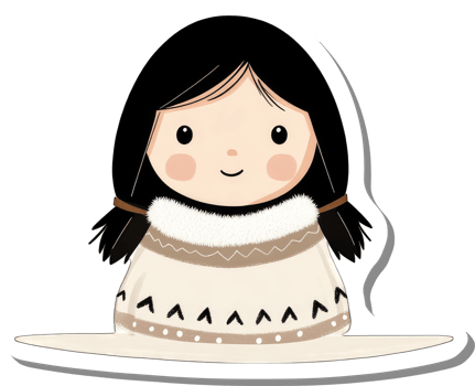 Adorable Girl Wearing A Warm Knit Sweater png