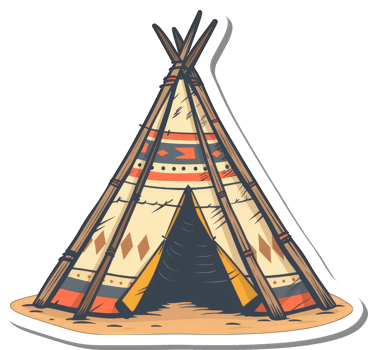 Native American Teepee Traditional Conical Dwelling png