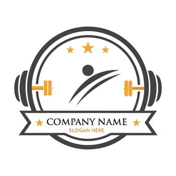 the logo for a gym or fitness center vector