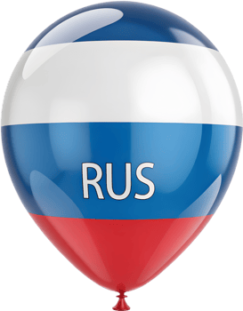 Stylish Russia Balloon Clipart Perfect for National Pride Decor. . png