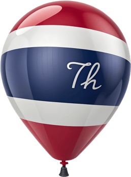 Vibrant Thai Flag Balloon for Patriotic Celebrations and Decor. . png